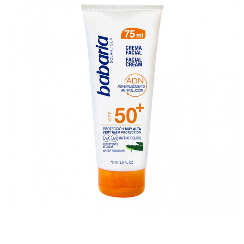 Babaria Solar Adn Aloe Vera Facial Sun Cream Spf50+ 75 Ml - Salevare.com