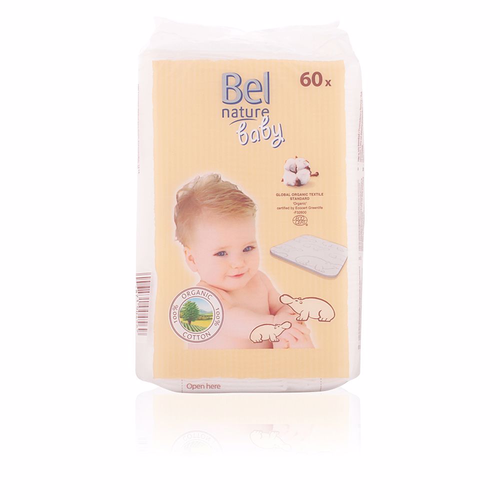 NATURE ECOCERT maxi discos bebé algodón 100% orgánico 60 pz