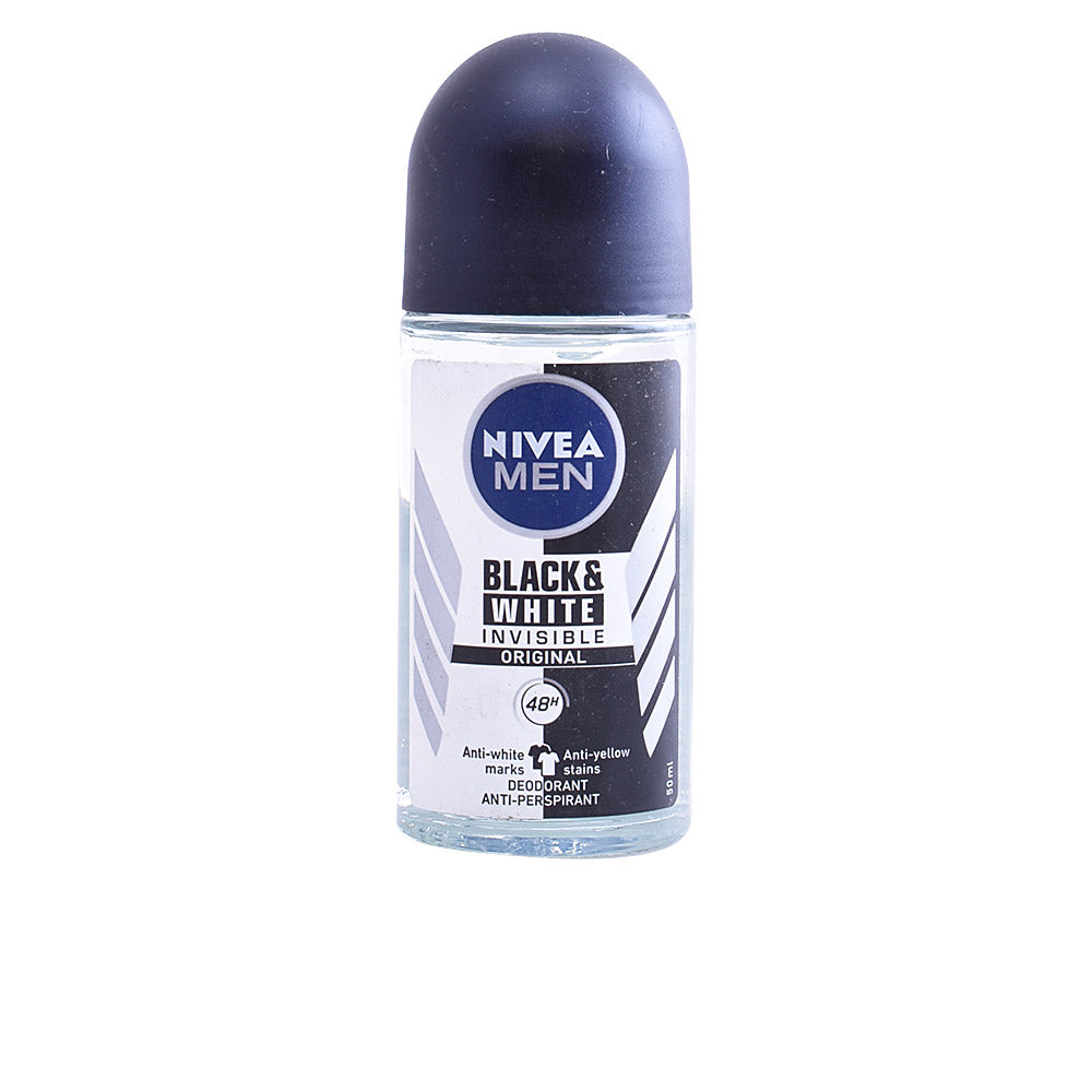 Nivea Men Black & White Invisible Deodorant Roll-On 50 Ml - Salevare.com