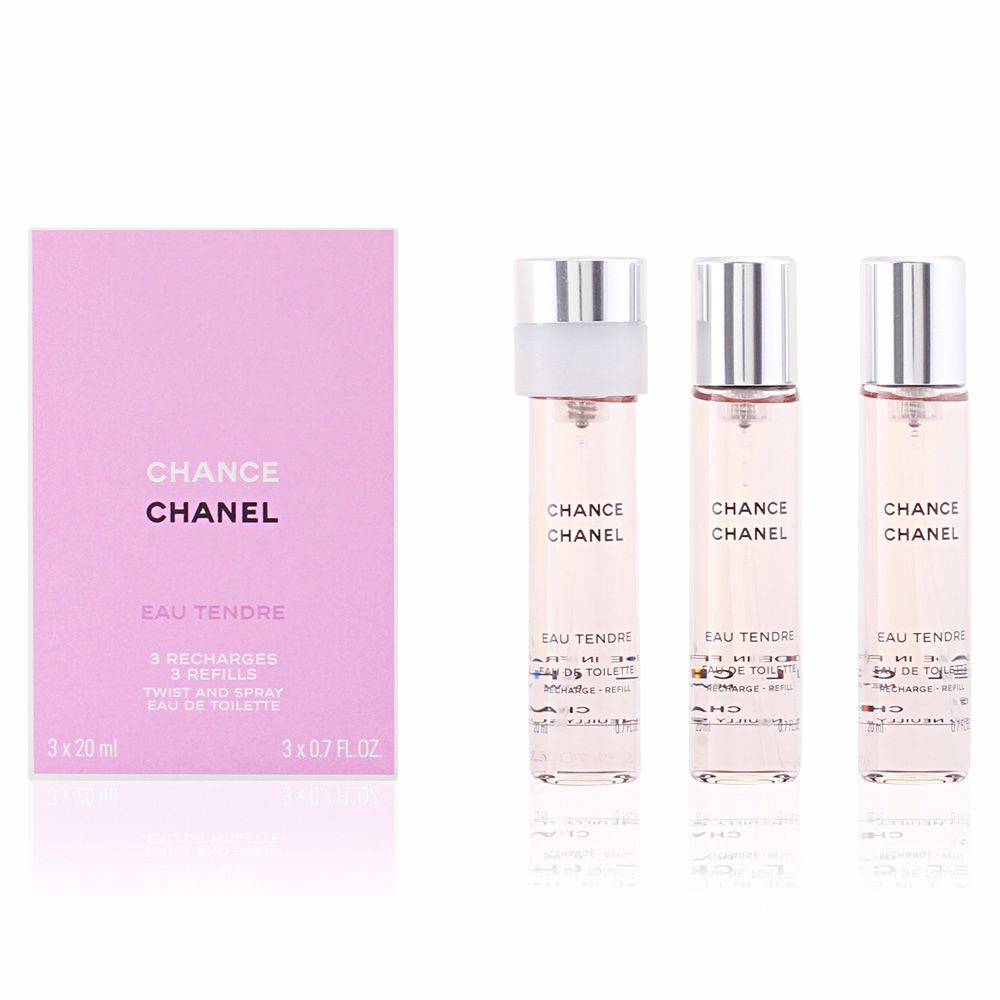 CHANCE EAU TENDRE eau de toilette twist & spray 3 refills 3 x 20 ml