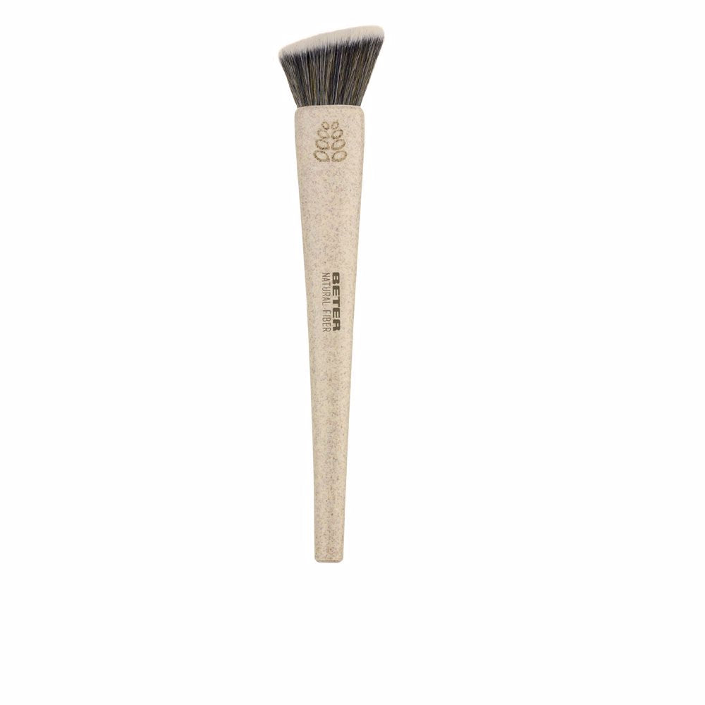 MAKEUP BRUSH flat top kabuki natural fiber #beige 1 u
