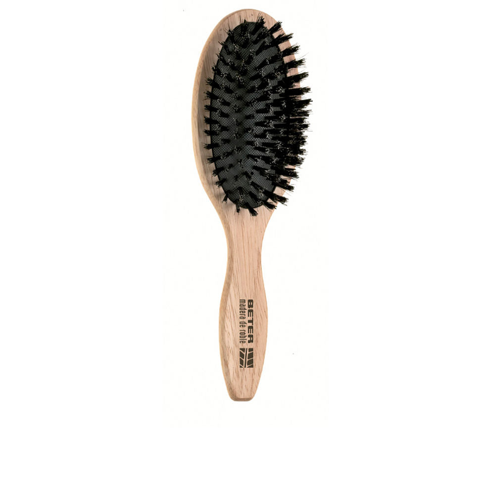 PNEUMATIC BRUSH, mixed bristles, Oak wood handle, 1 unit