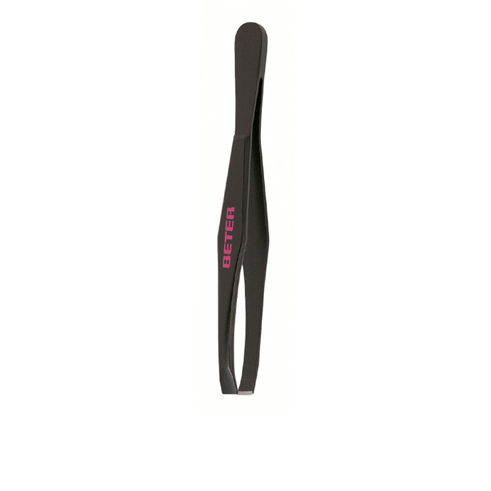 PINZA depilar punta recta acero negro 1 u