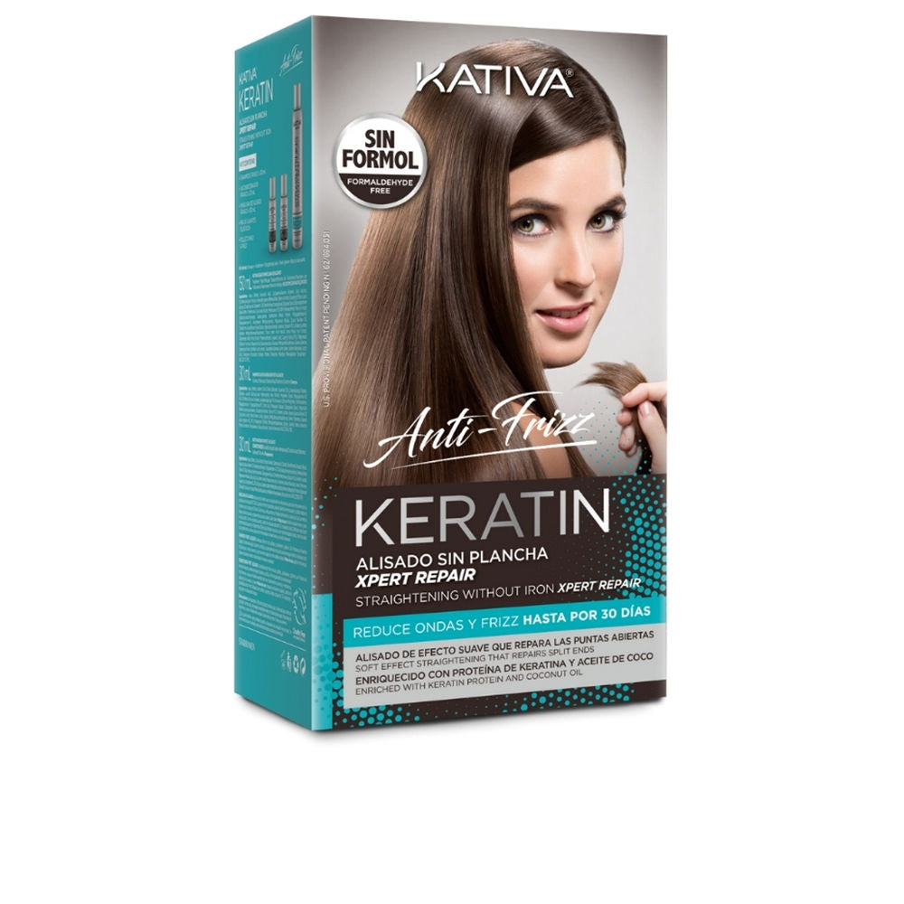 KERATIN ANTI-FRIZZ Brazilian straightening without iron repairs ends 30 days 3 u
