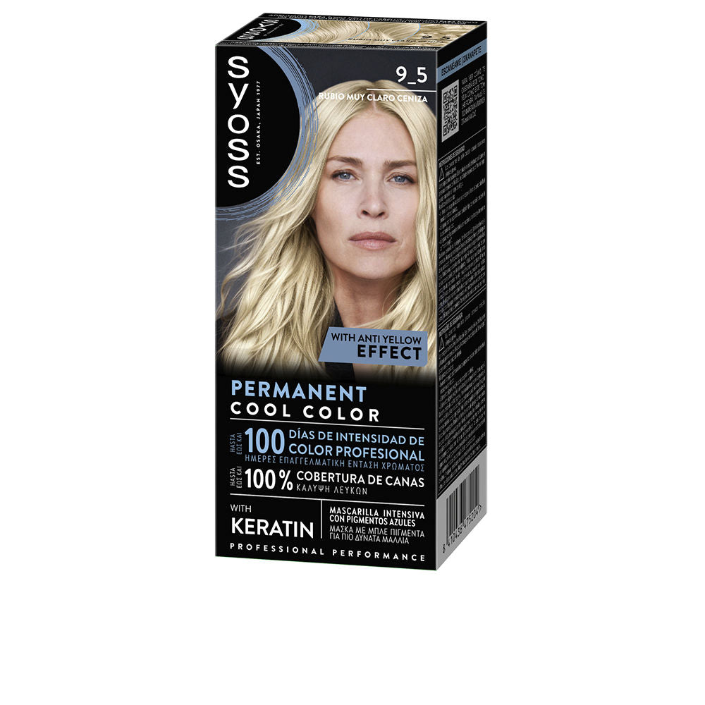 PERMANENT COOL COLOR #9.5-Rub Muy Claro Ceniza 1 u