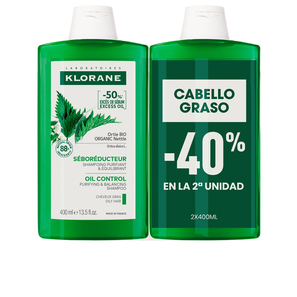 A LA ORTIGA BIO champú seborregulador cabello graso 2 x 400 ml