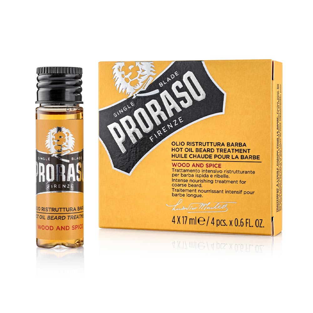 WOOD AND SPICE Hot Beard Oil Treatment 4 x 17 ml