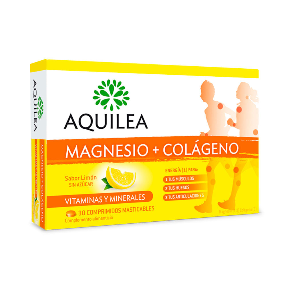Aquilea Magnesio + Colágeno Comprimidos Masticables 30 U - Salevare.com