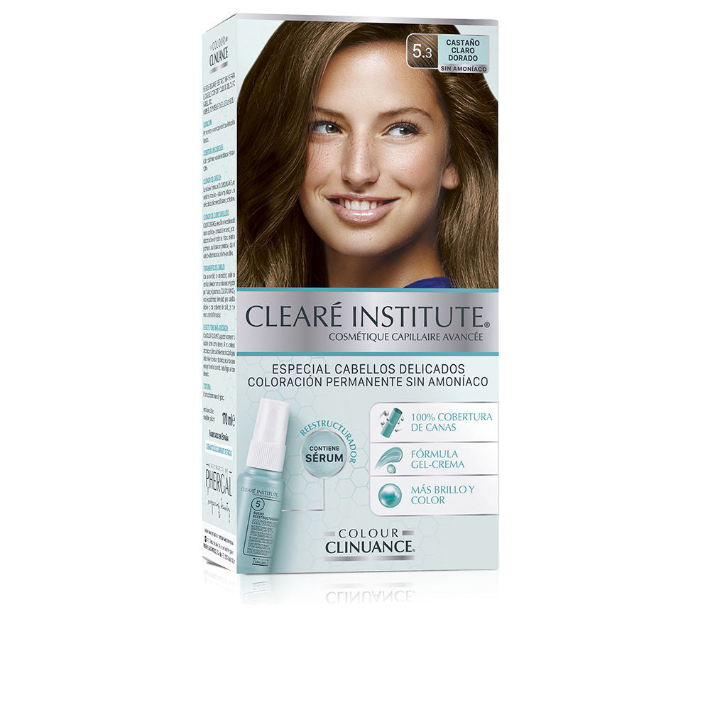 Clearé Institute Colour Clinuance Delicate Hair #5.3-Light Golden Brown 1 U