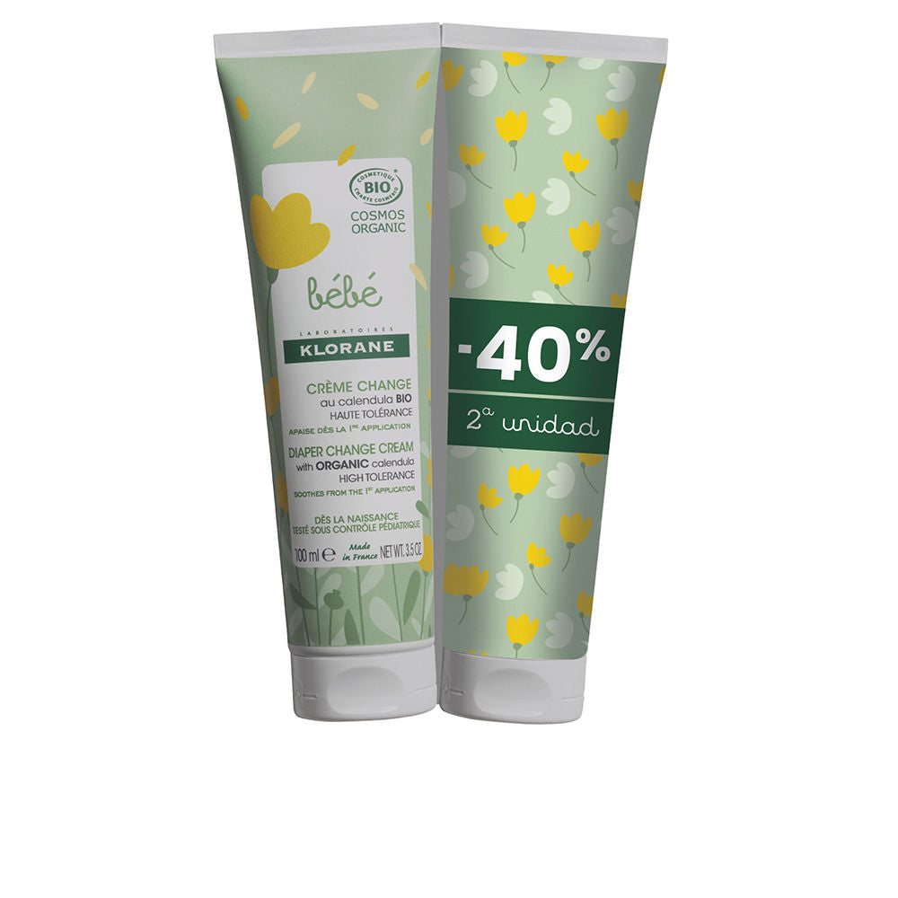 Klorane Bébé Bio Diaper Cream Pack 2 X 100 Ml - Salevare.com