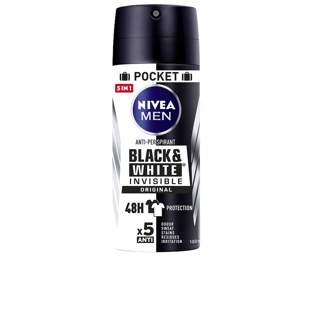 Nivea Men Black & White Invisible Deo Vapo 100 Ml - Salevare.com