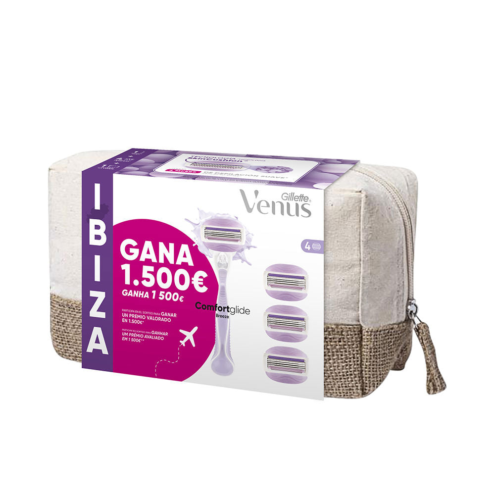 Gillette Gillette Venus Breeze Ibiza Toiletry Bag Razor + 4 Refills