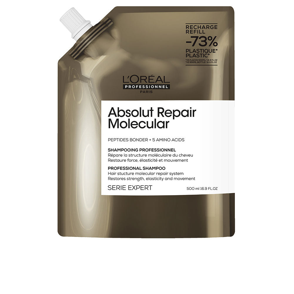 L'Oréal Professionnel Paris Absolut Repair Molecular Professional Sulfate-Free Shampoo For Damaged Hair Refill 500 Ml