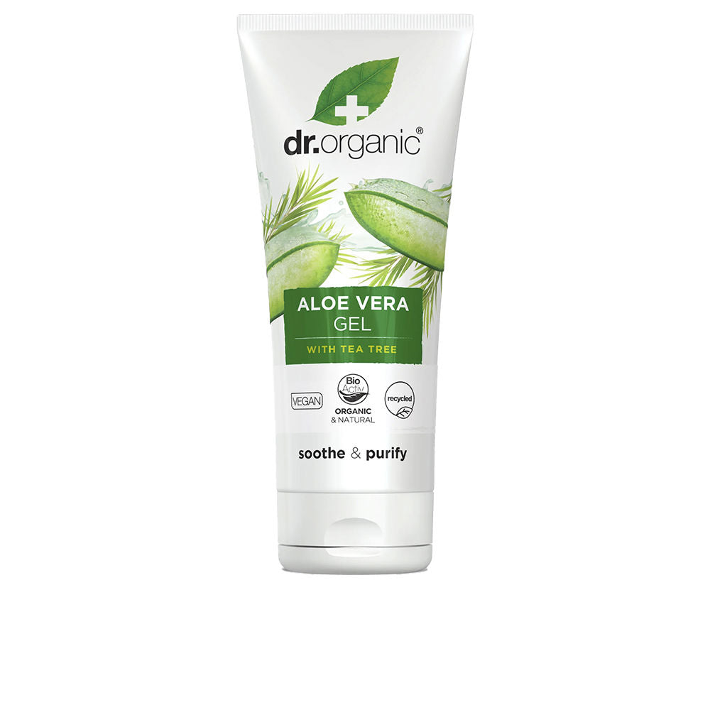 Dr. Organic Aloe Vera Gel With Tea Tree 200 Ml - Salevare.com