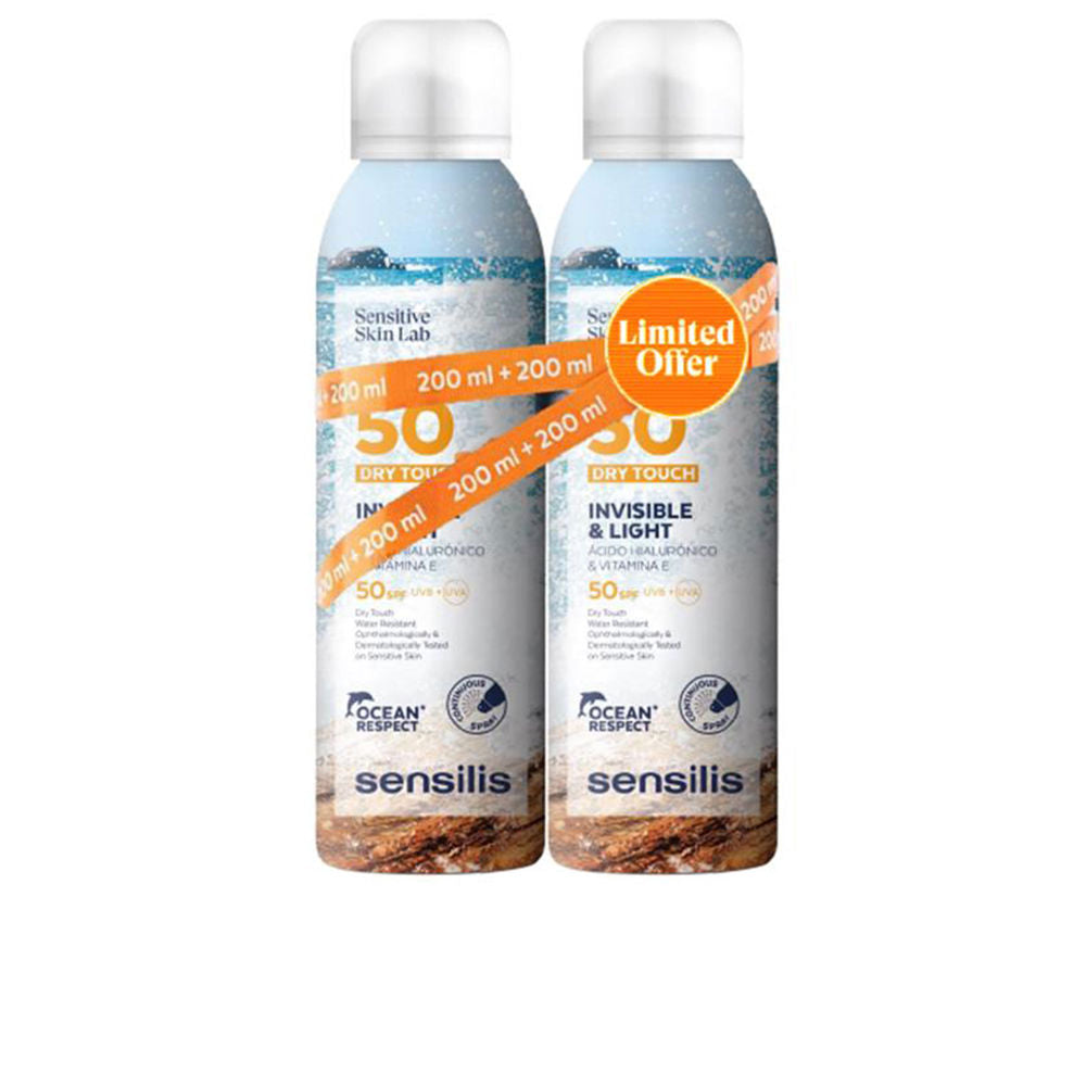 INVISIBLE & LIGHT body spray SPF50+ pack 2 x 200 ml
