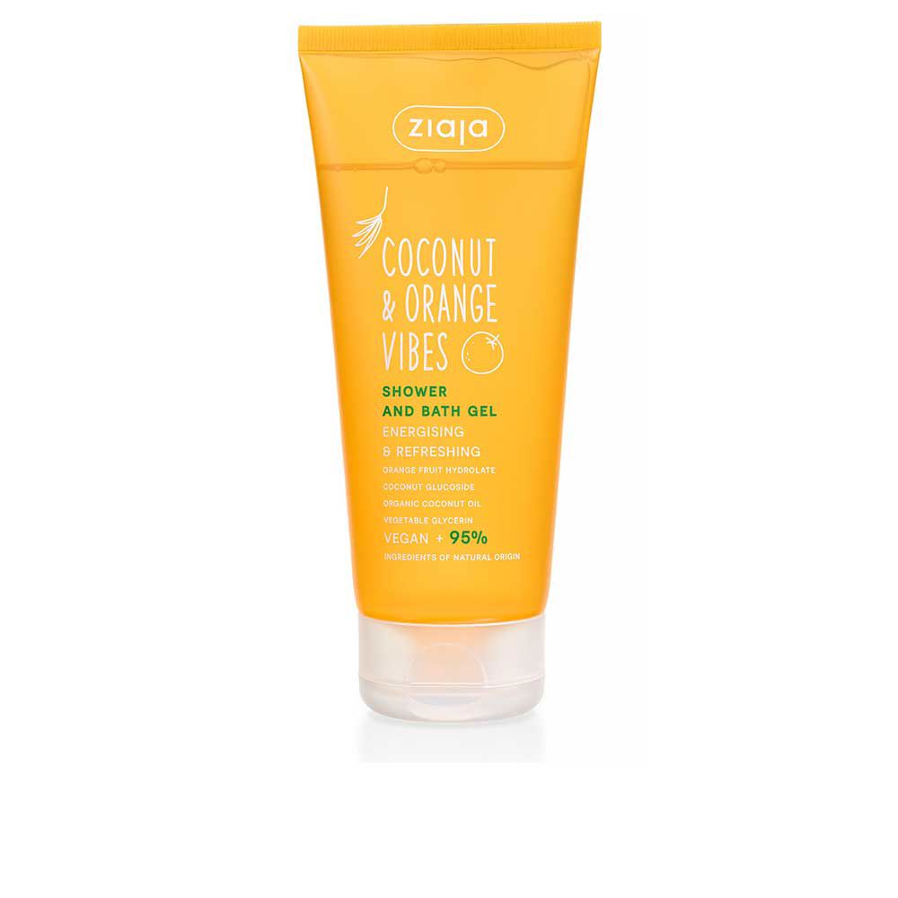 COCONUT & ORANGE VIBES energizing and refreshing bath and shower gel 200 ml