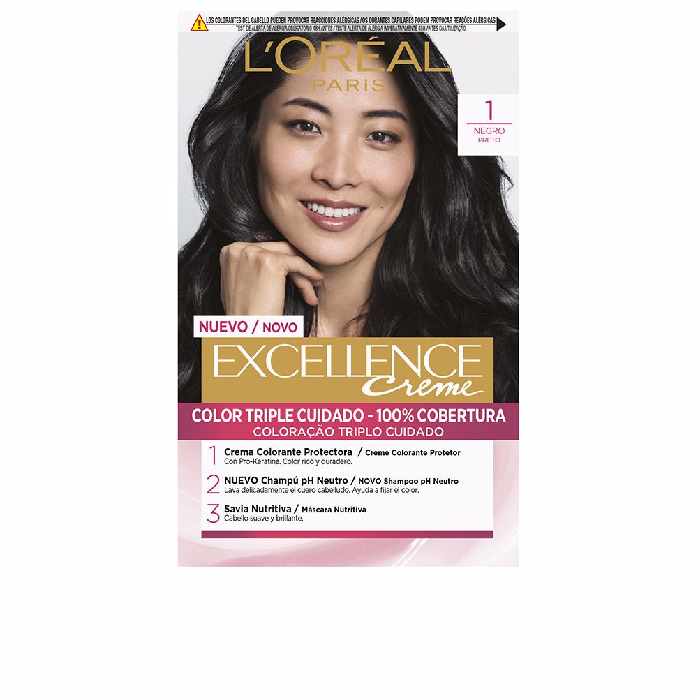 L'Oréal Paris Excellence Creme Dye #1-Black 192 Ml