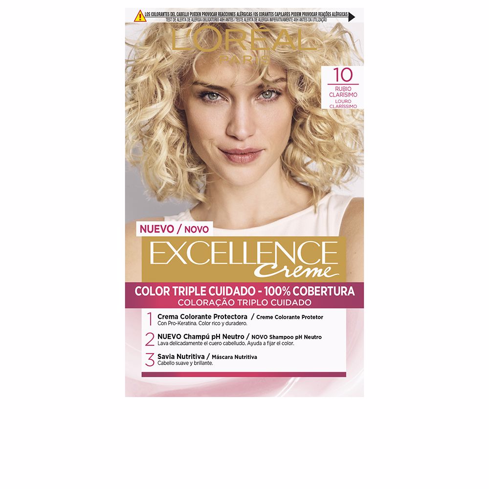 L'Oréal Paris Excellence Creme Dye #10 Very Light Blonde 192 Ml