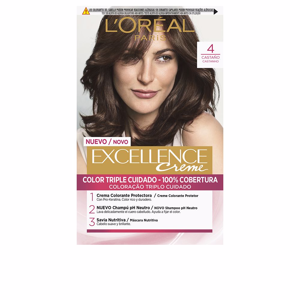 L'Oréal Paris Excellence Creme Dye #4-Brown 192 Ml