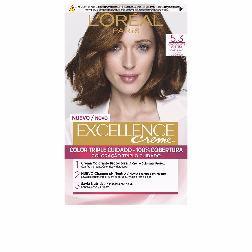 L'Oréal Paris Excellence Creme Dye #5.3-Light Golden Brown 1 U
