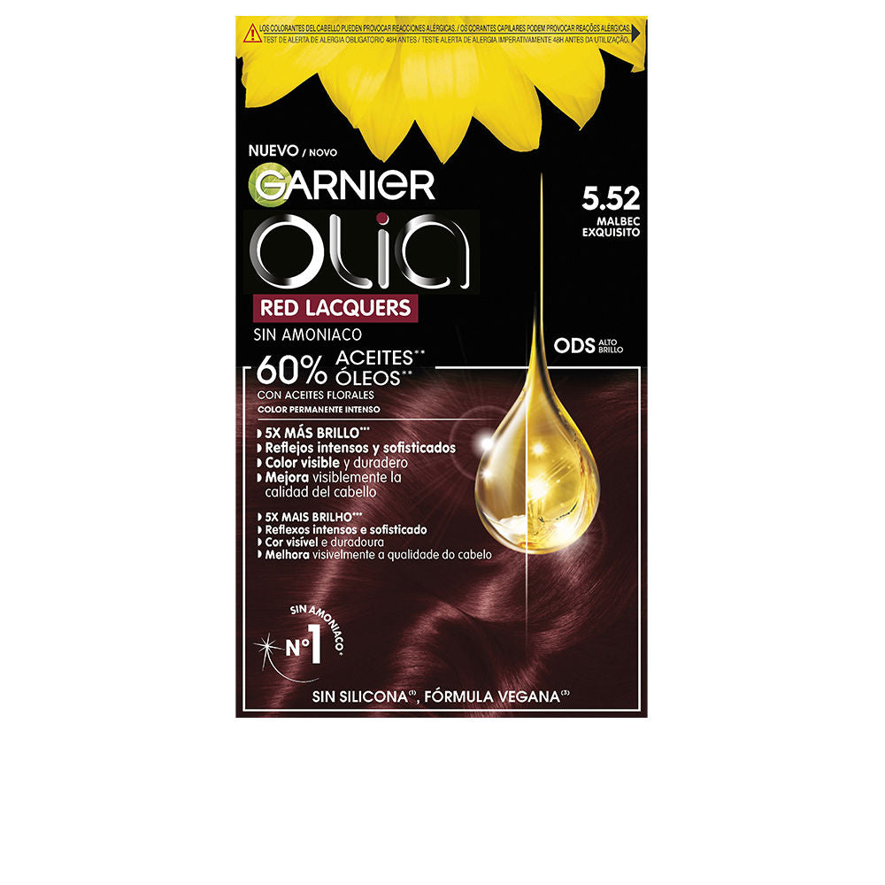 OLIA coloración permanente sin amoniaco #5.52-malbec exquisito 1 u
