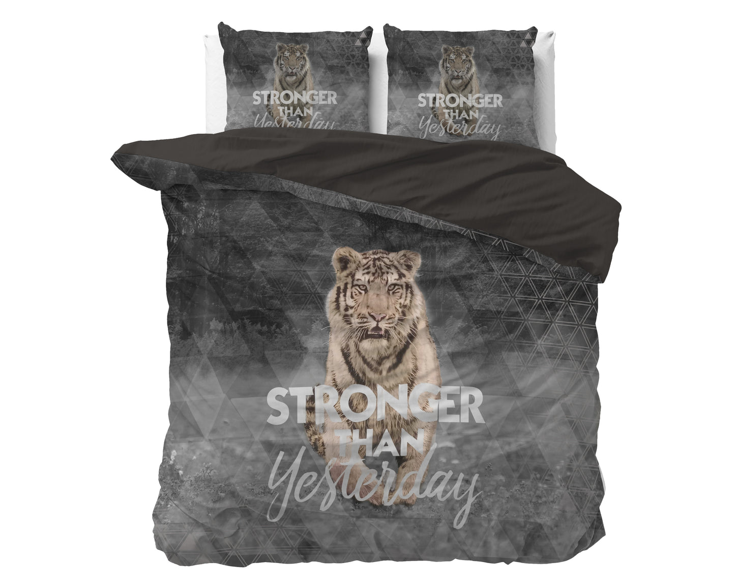 Duvet Cover Set Stronger Gray 240 x 200/220