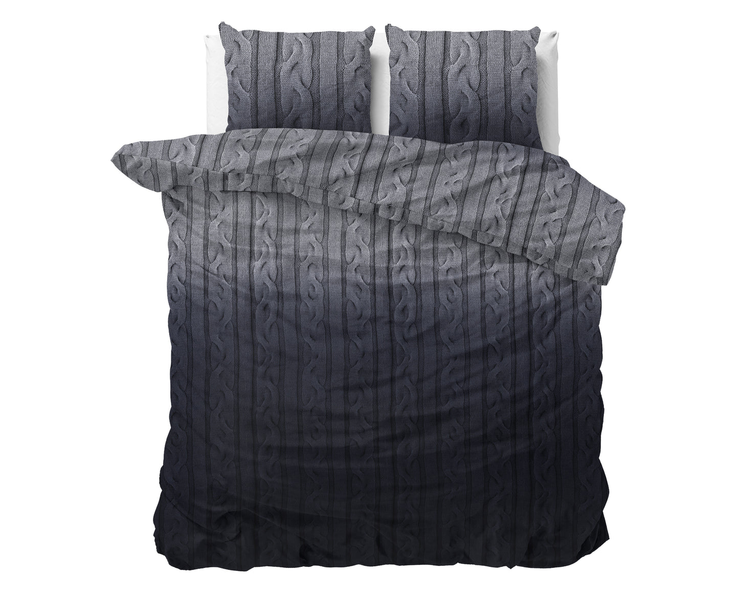 Duvet Cover Set DH Flannel Dante Anthracite 200 x 220