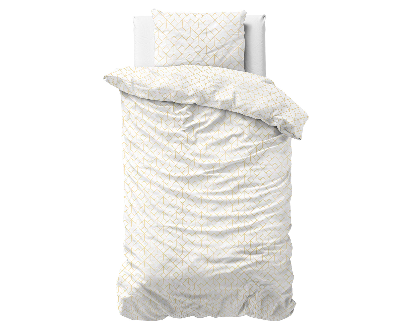 Duvet Cover Set Satin Sergio White 140 x 220