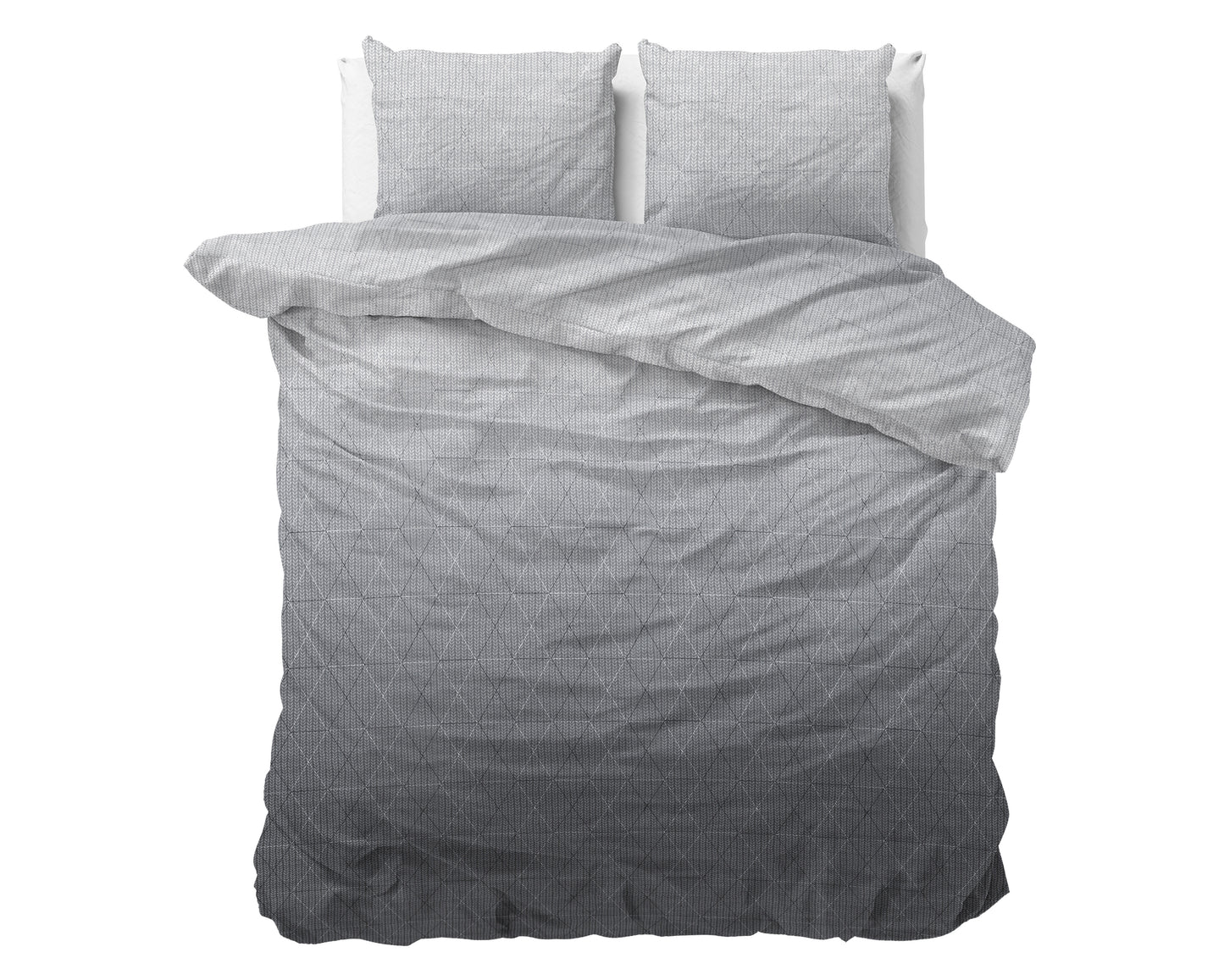 Duvet Cover Set DH Flannel Quinn Anthracite 200 x 220