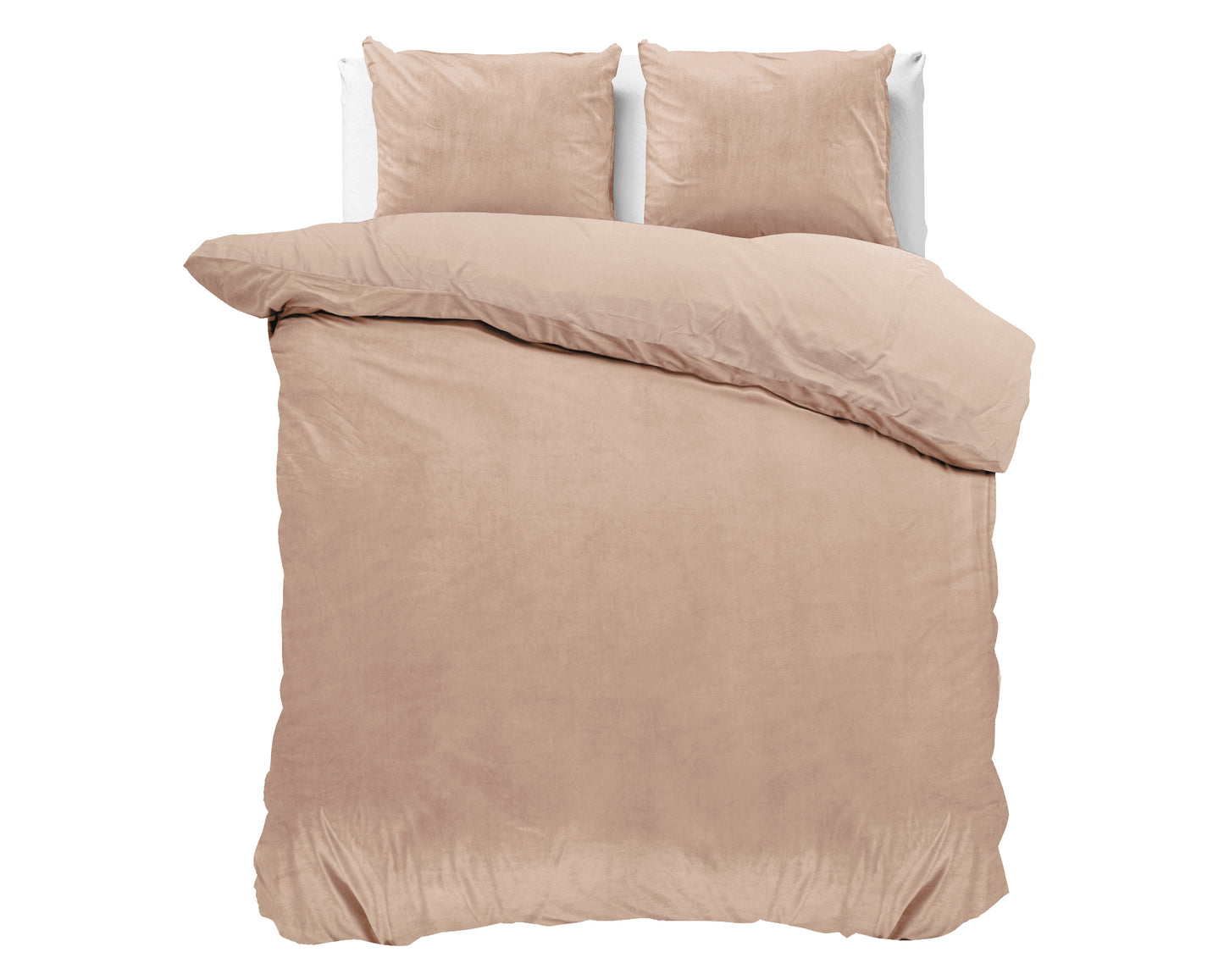 Duvet Cover Set Velvet Uni Duvet Cover Nude 200 x 220