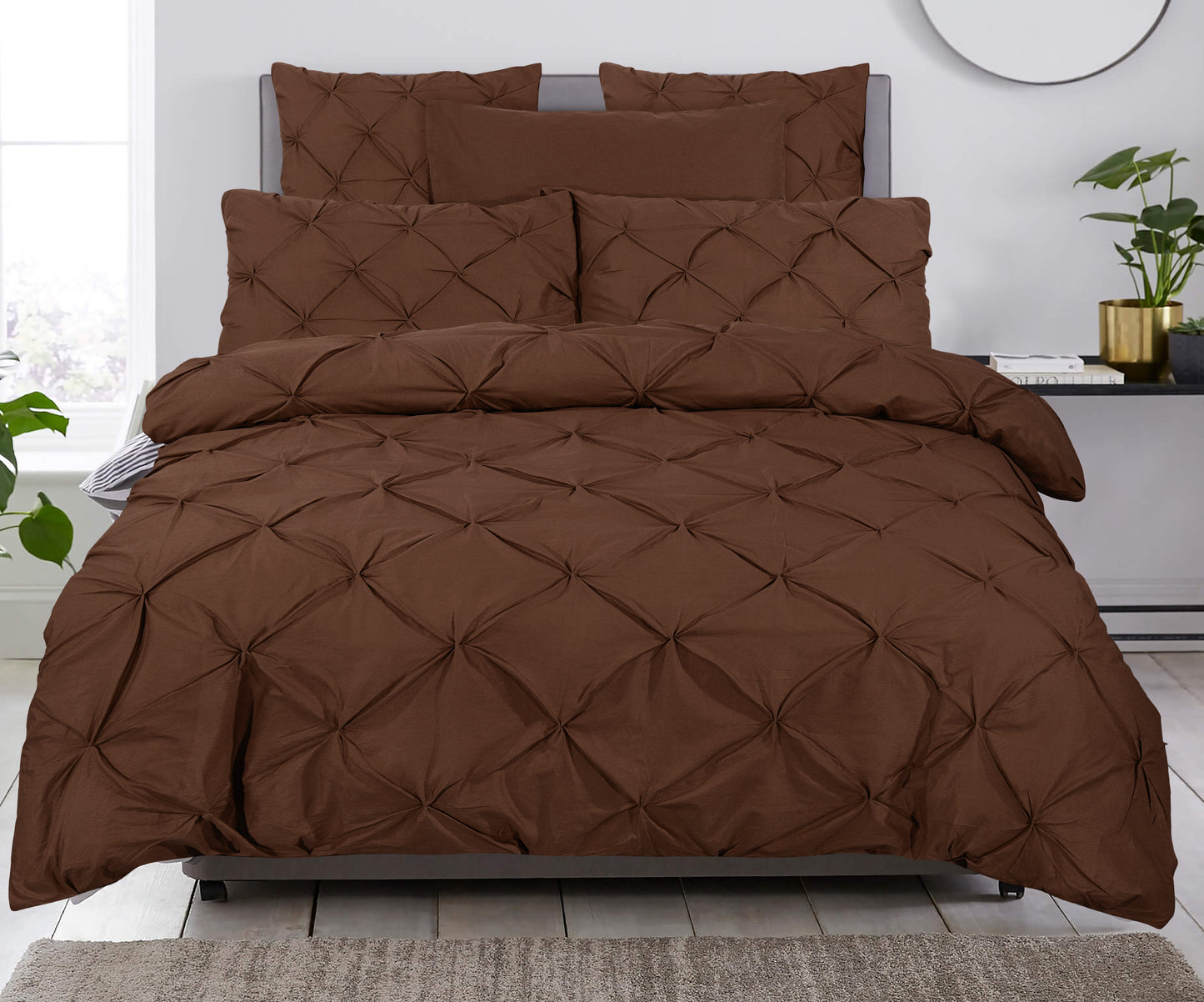 Duvet Cover Set Salvador Brown 240 x 220