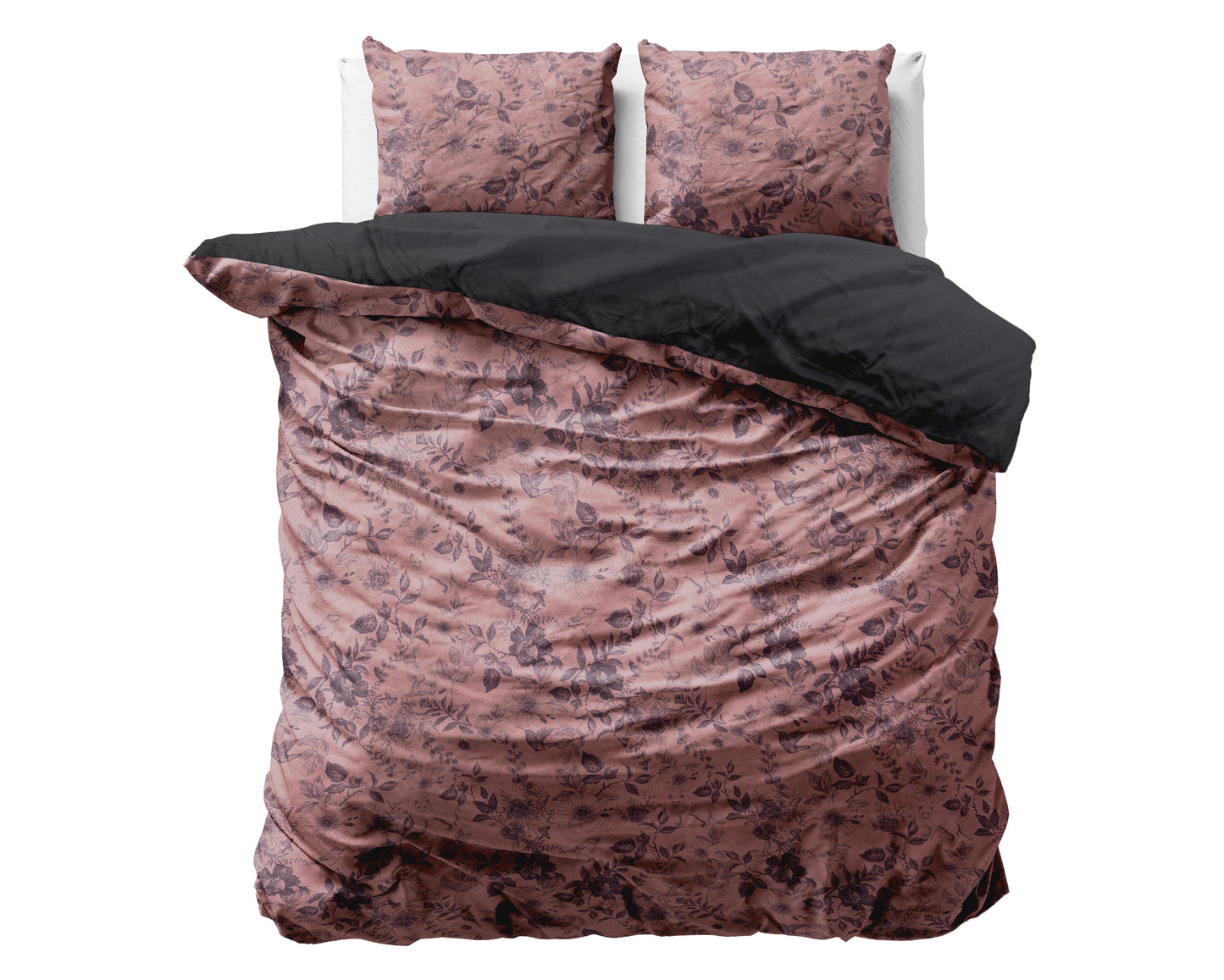 Duvet Cover Set Signature Velvet Cotton Jonas Brown 200 x 220