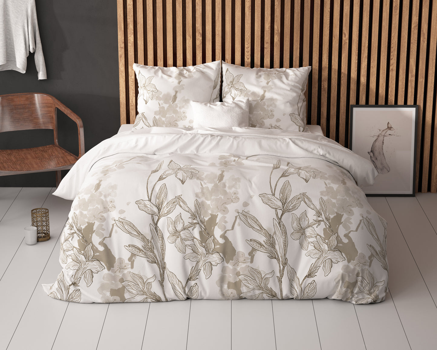 Duvet Cover Set Flynn White 240 x 220