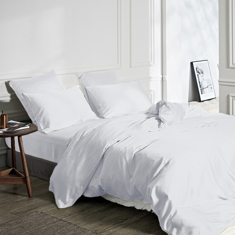 Duvet Cover Set 100% Bamboo White 140 x 200/220