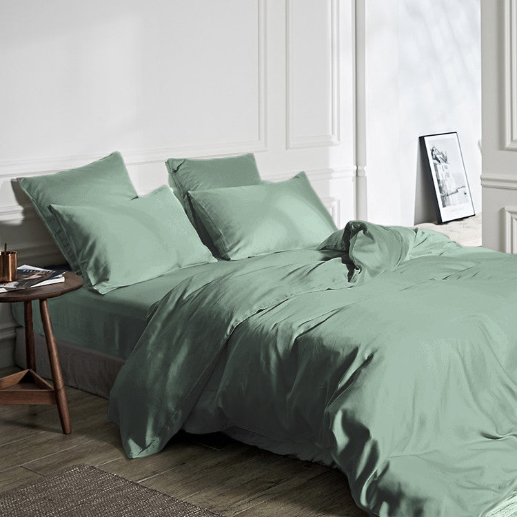 Duvet Cover Set 100% Bamboo Green 140 x 200/220
