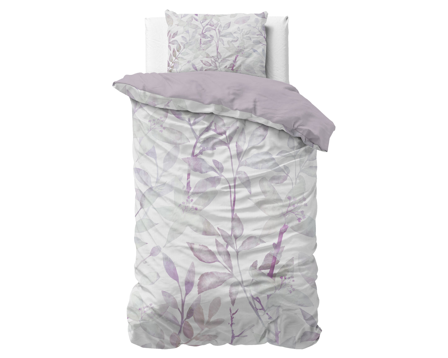 Duvet Cover Set Water leaves White 140 x 200/220
