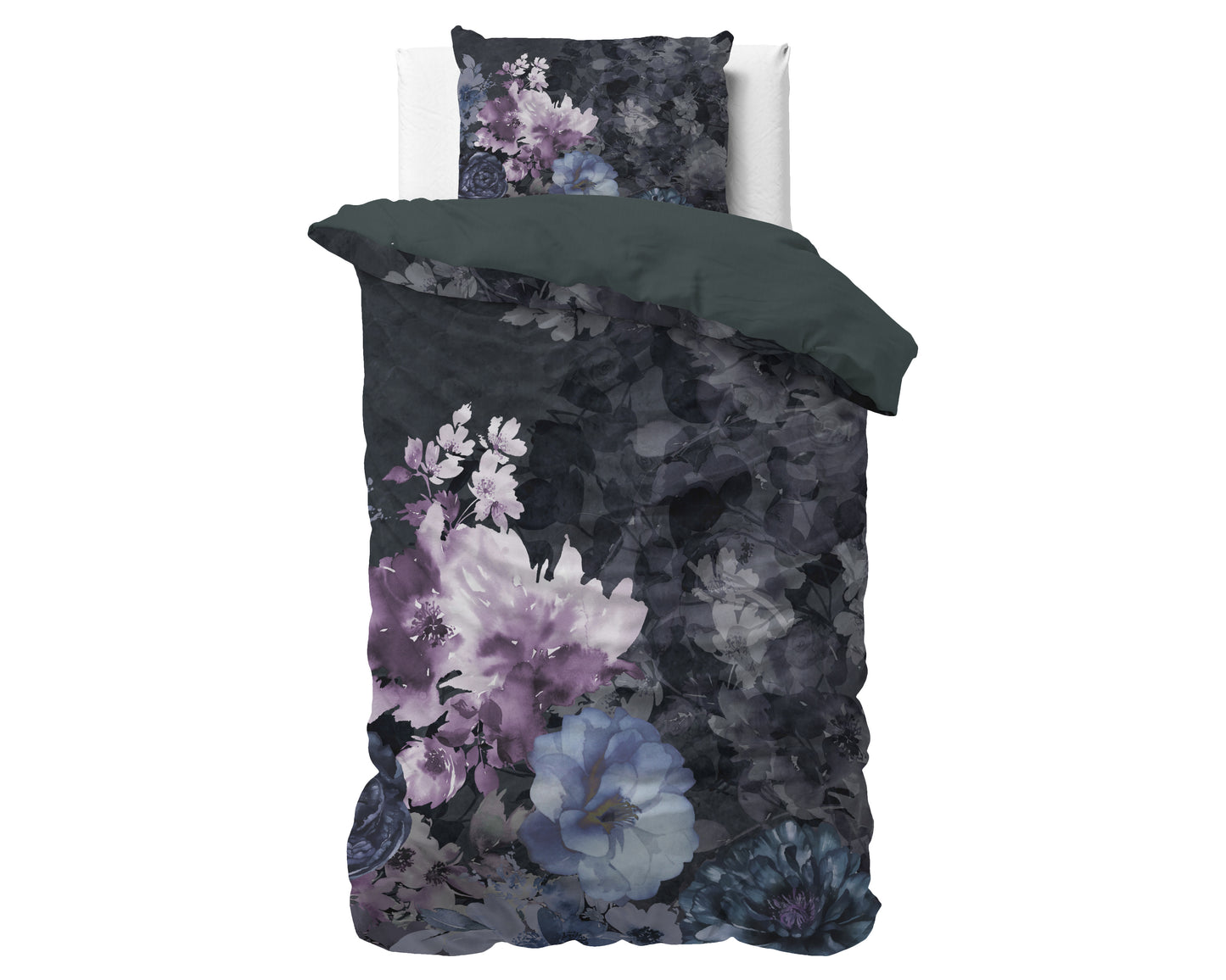 Duvet Cover Set Delora Black 140 x 200/220