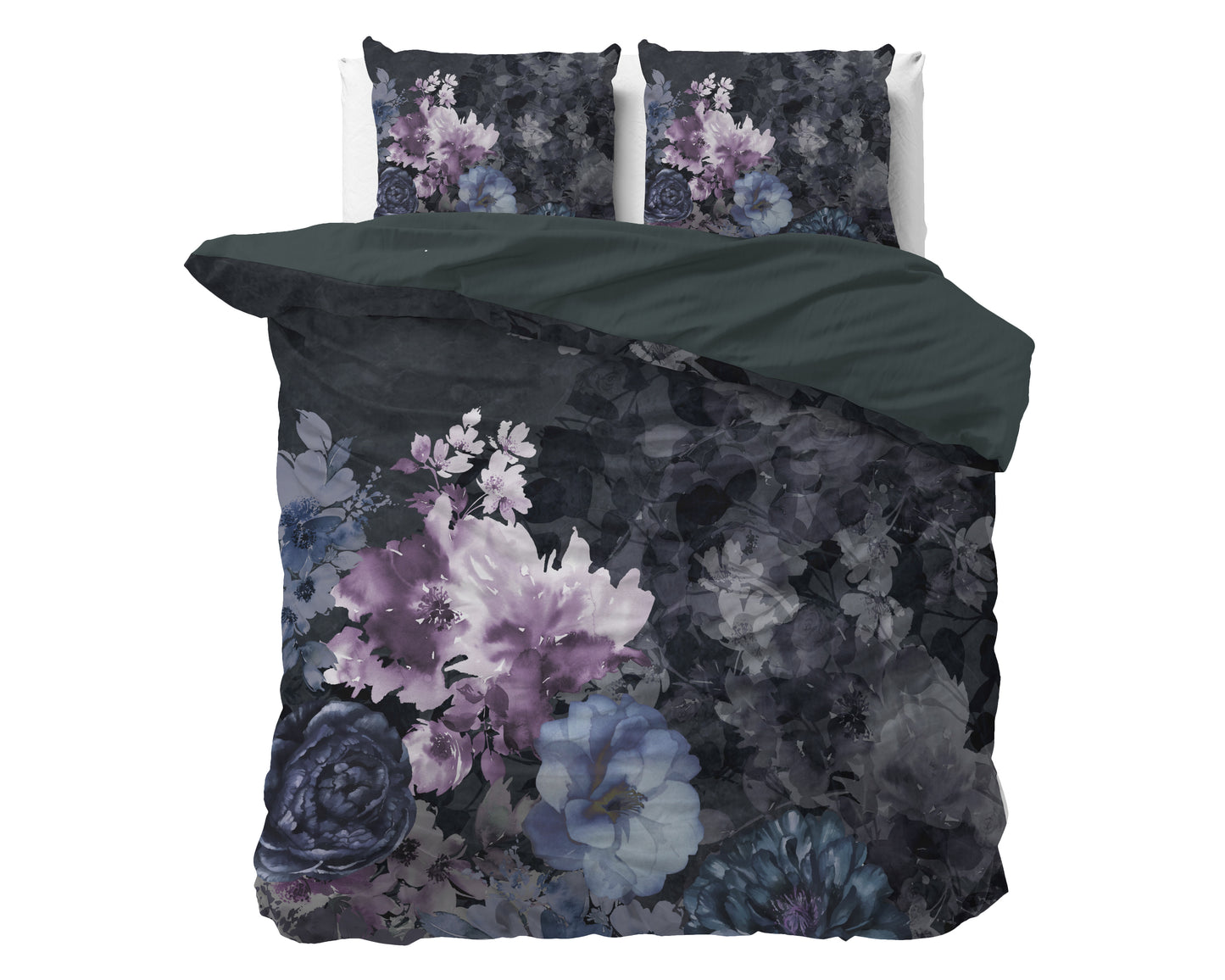 Duvet Cover Set Delora Black 200 x 200/220