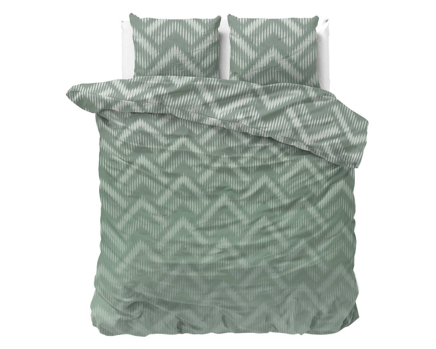 Duvet Cover Set Wavey Shades Green 140 x 200/220