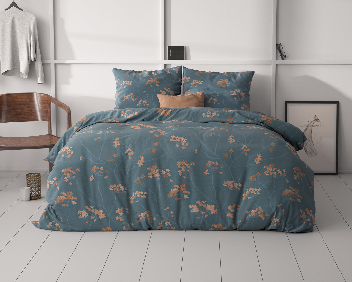 Duvet Cover Set Gia Blue 240 x 220