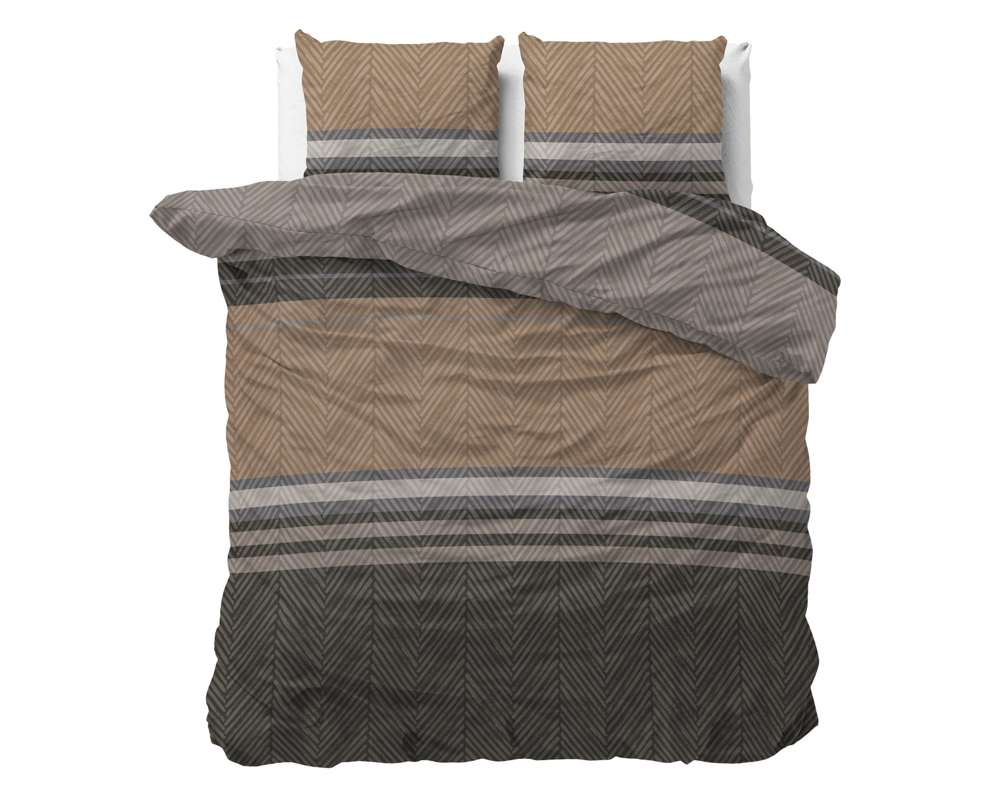 Duvet Cover Set Ezgi Brown 240 x 220