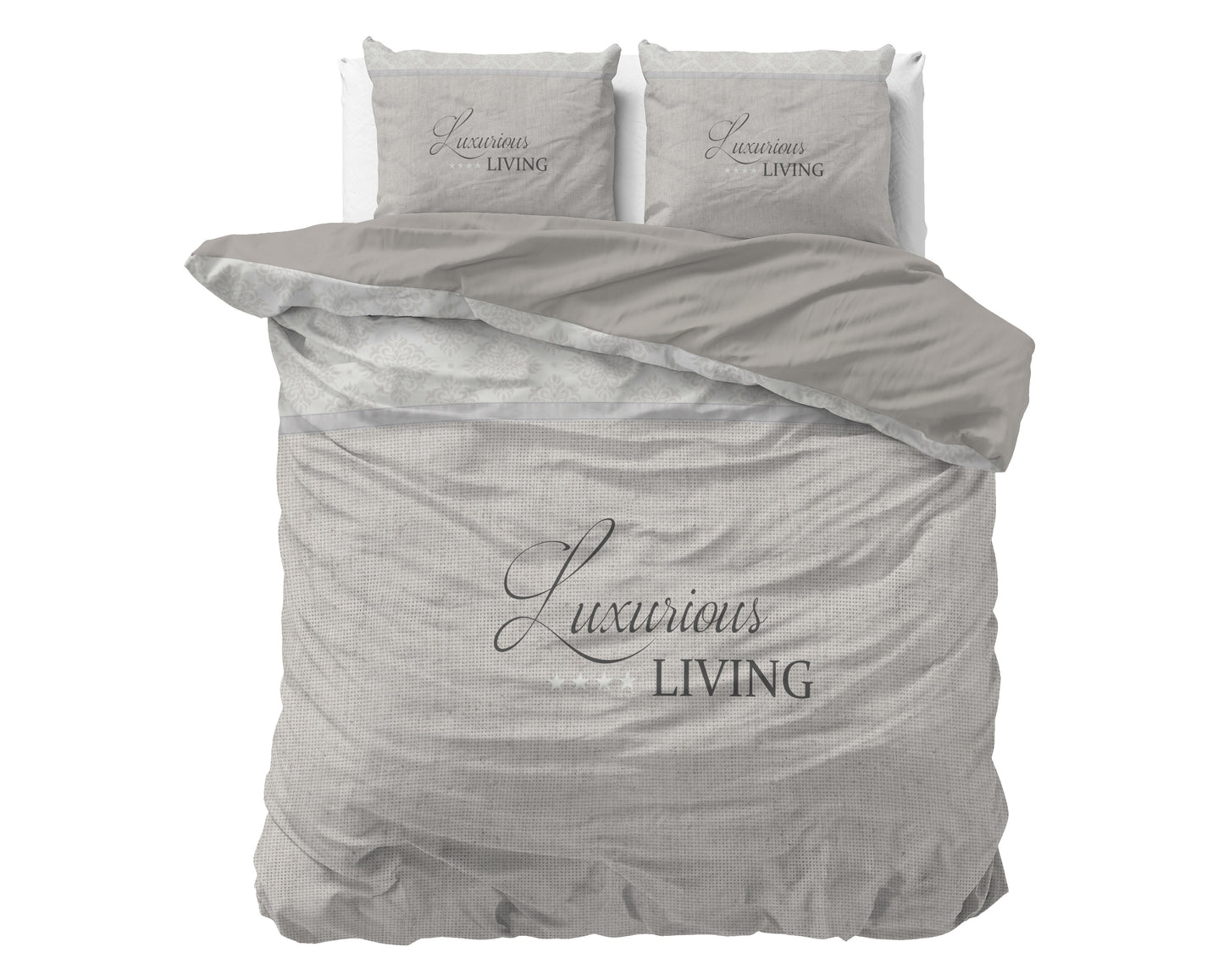 Duvet Cover Set Luxurious Living Sand 240 x 200/220