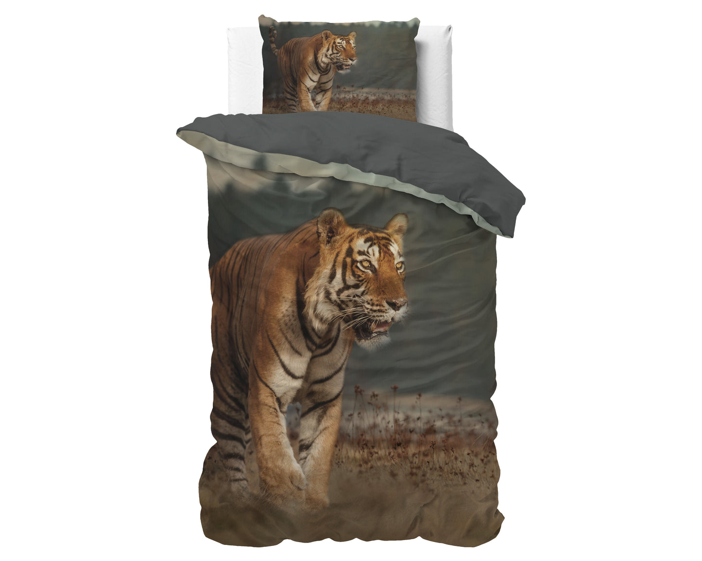 Duvet Cover Set Nature Tiger Taupe 140 x 200/220