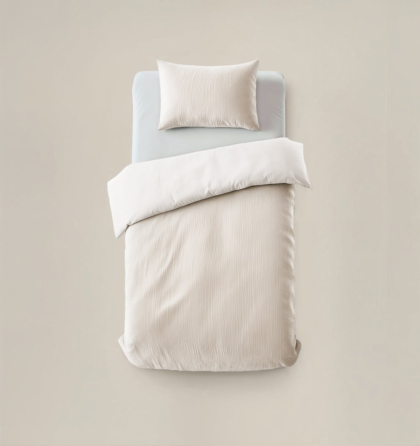 Duvet Cover Set Velvet Cartier Cream 140 x 220