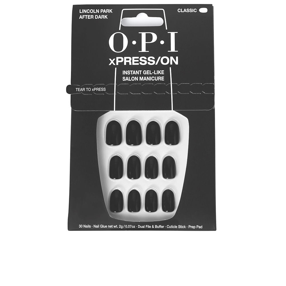 OPI xPRESS/ON Artificial Nails Iconic Shades #Lincoln Park After Dark 30 u