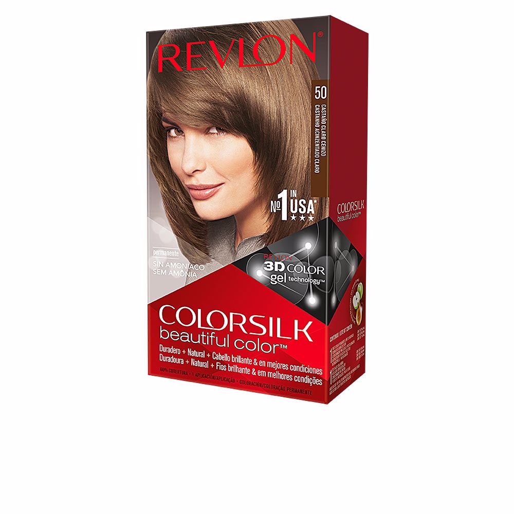 COLORSILK tinte #50-castaño claro cenizo 1 u