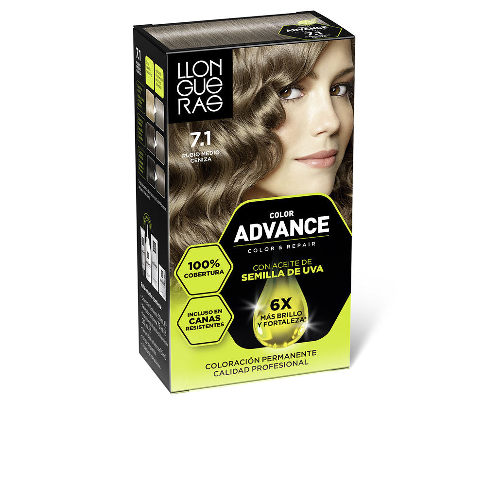 COLOR ADVANCE #7,1-rubio ceniza 1 u