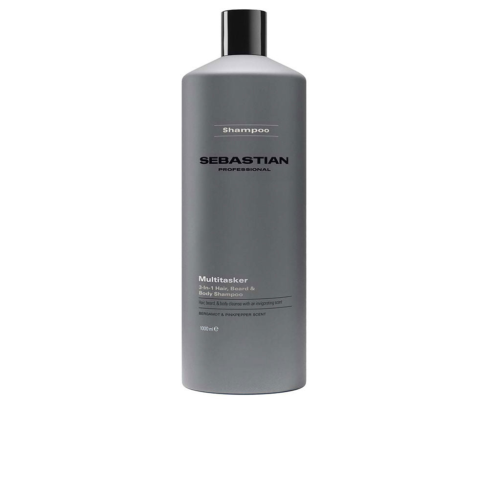 MULTITASKER 3-in-1 shampoo for men, hair, beard and body, cleanses and provides freshness 1000 ml