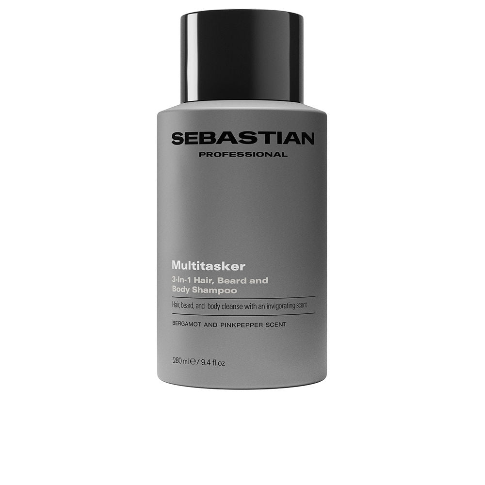 MULTITASKER 3-in-1 shampoo for men, hair, beard and body, cleanses and provides freshness, 280 ml
