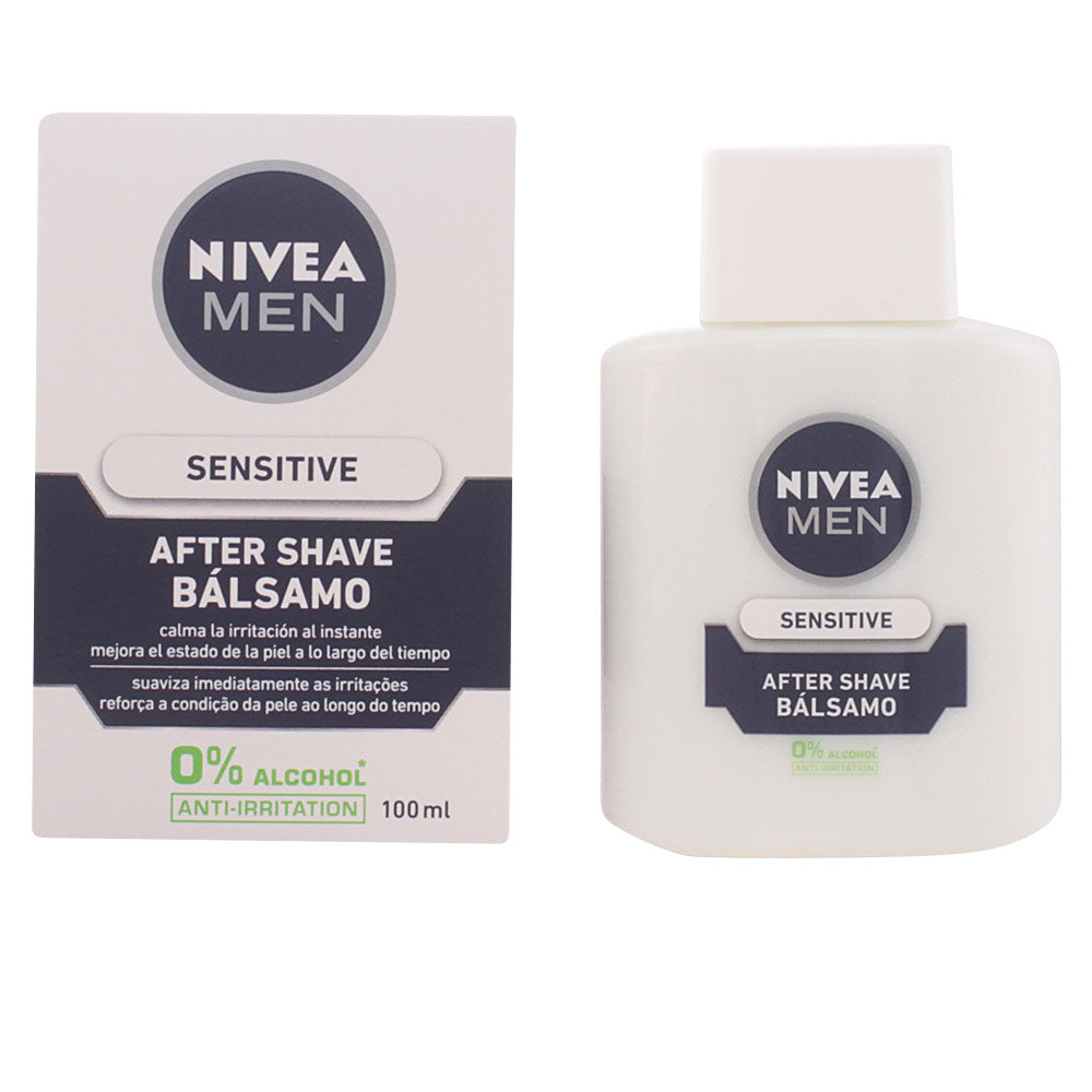 Nivea Men Sensitive After-Shave Balm 0% Alcohol 100 Ml - Salevare.com